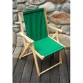 Blue Ridge Chair Works Blue Ridge Chair Works DFCH05WF Highlands Deck Chair - Forest Green DFCH05WF